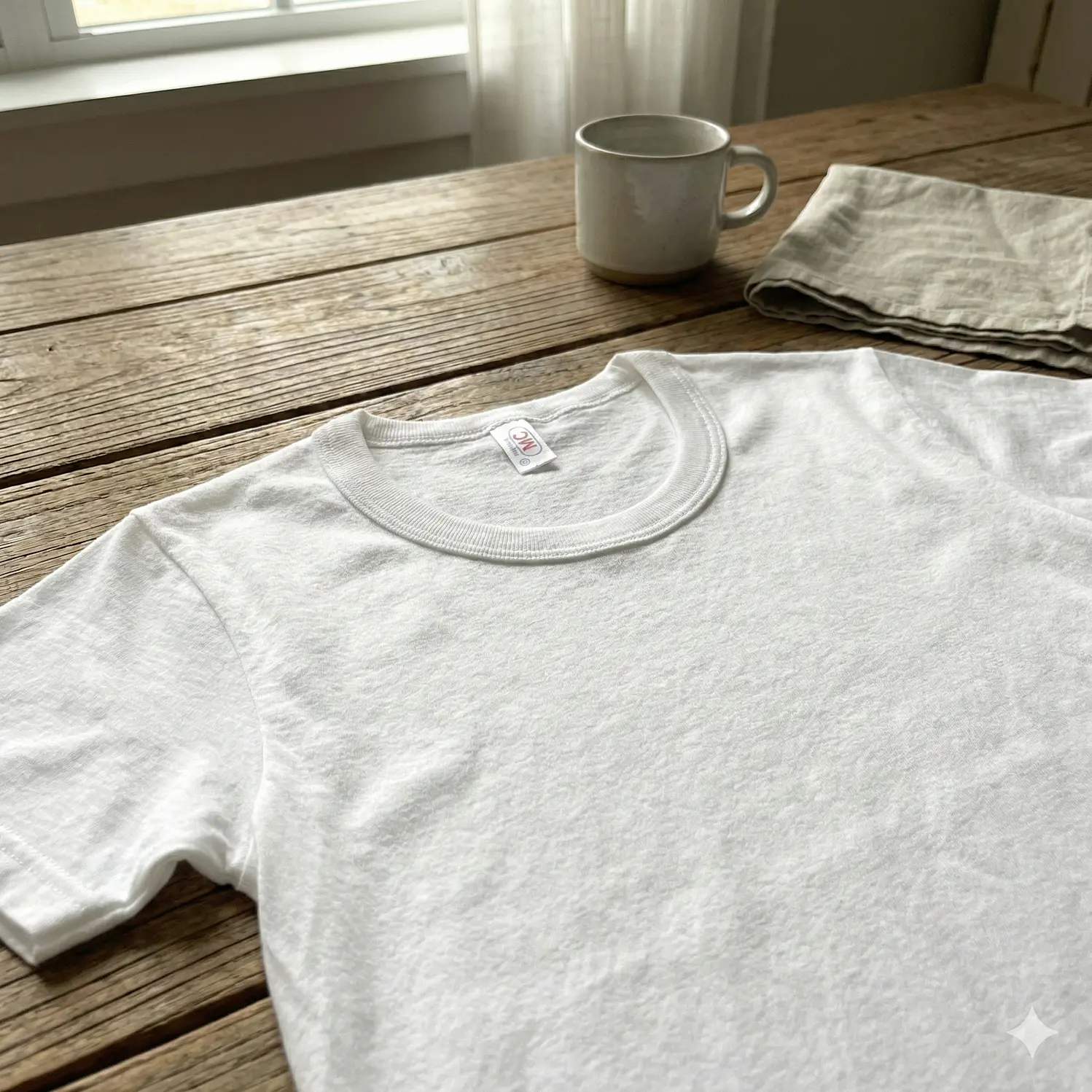 Camisola interior homem meia manga gola rib 2