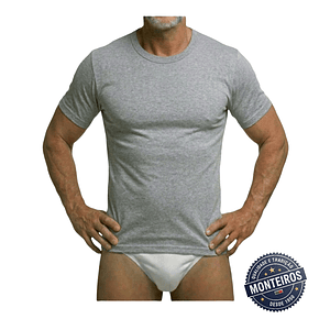 Camisola Interior de Meia Manga Malha Ribe para Homem MC 513CF