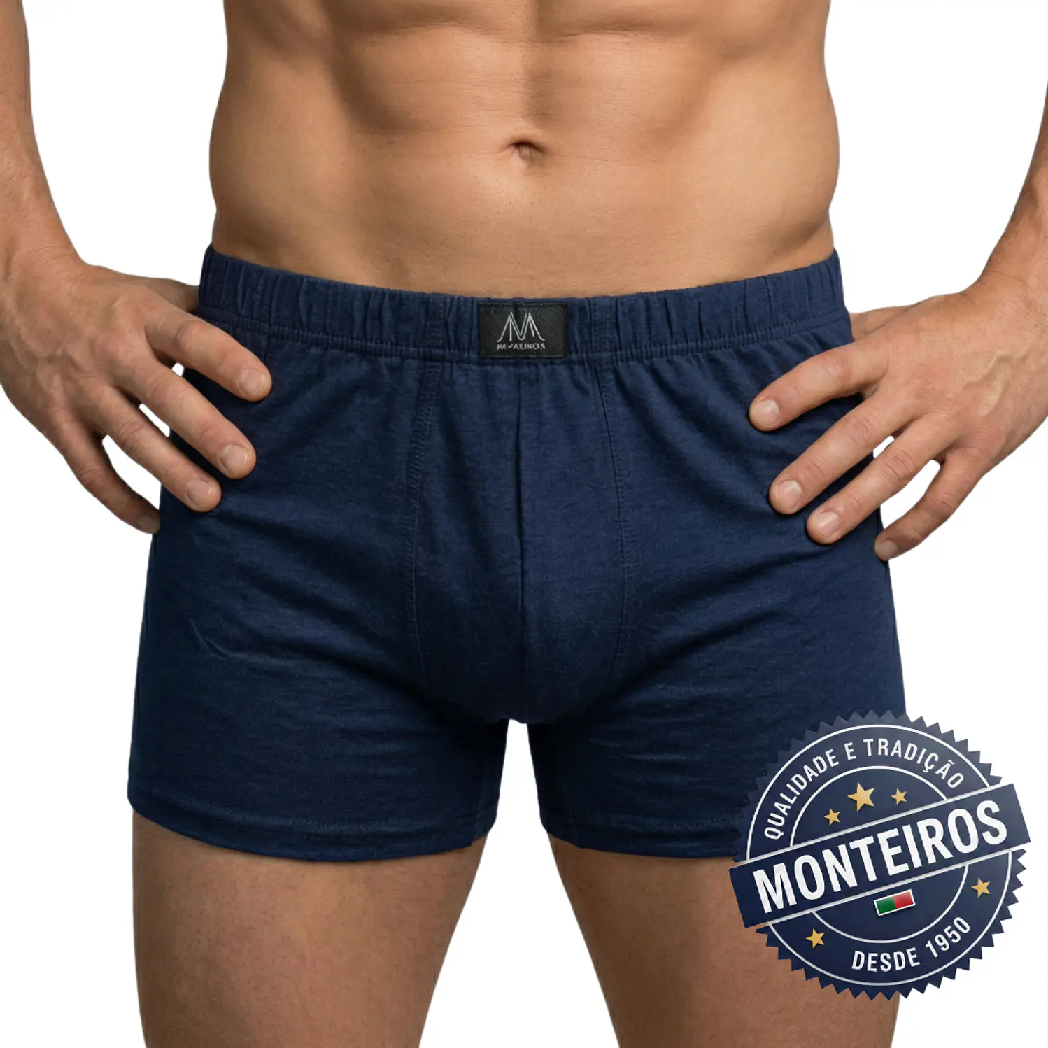 Boxer homem elástico coberto 1