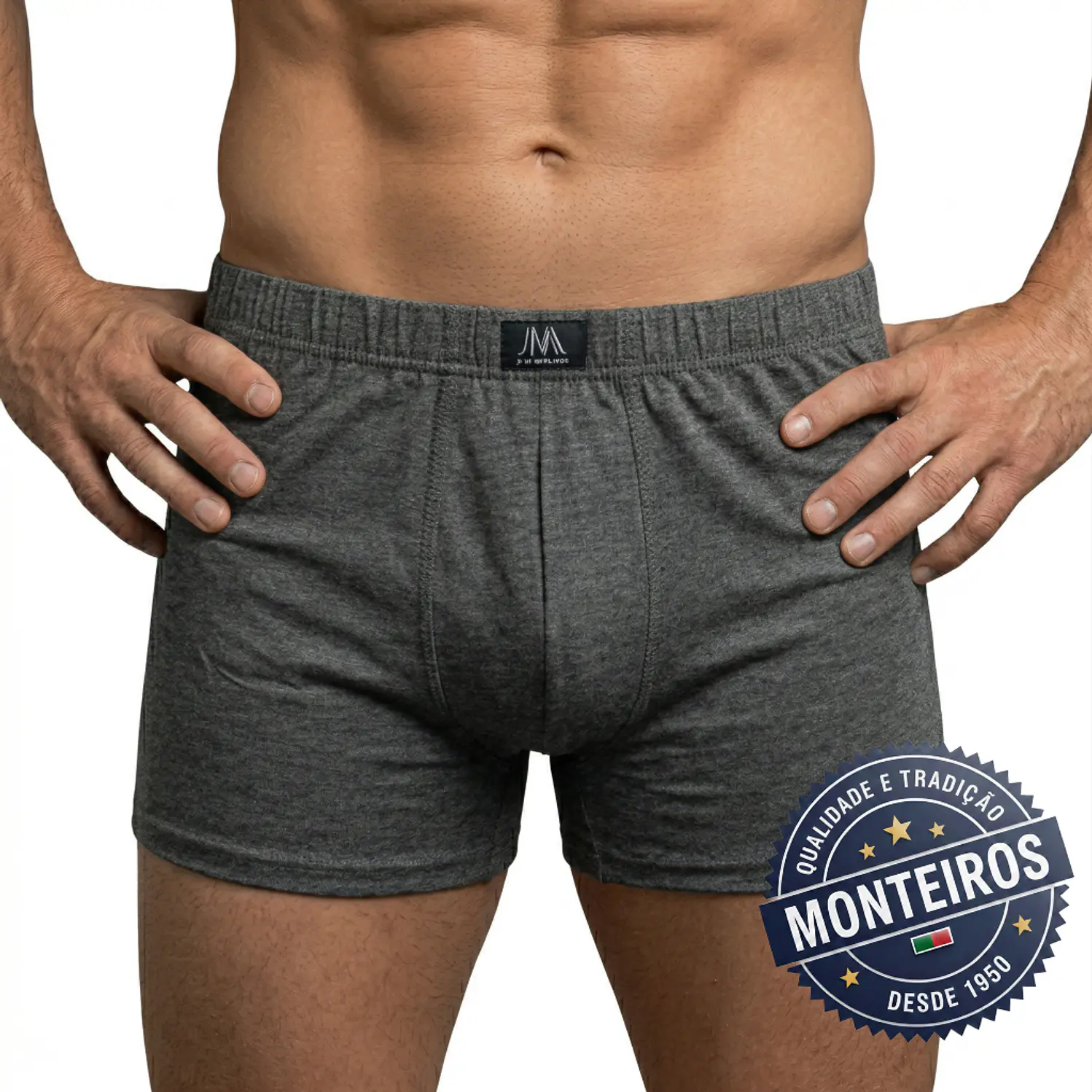 Boxer homem elástico coberto 3