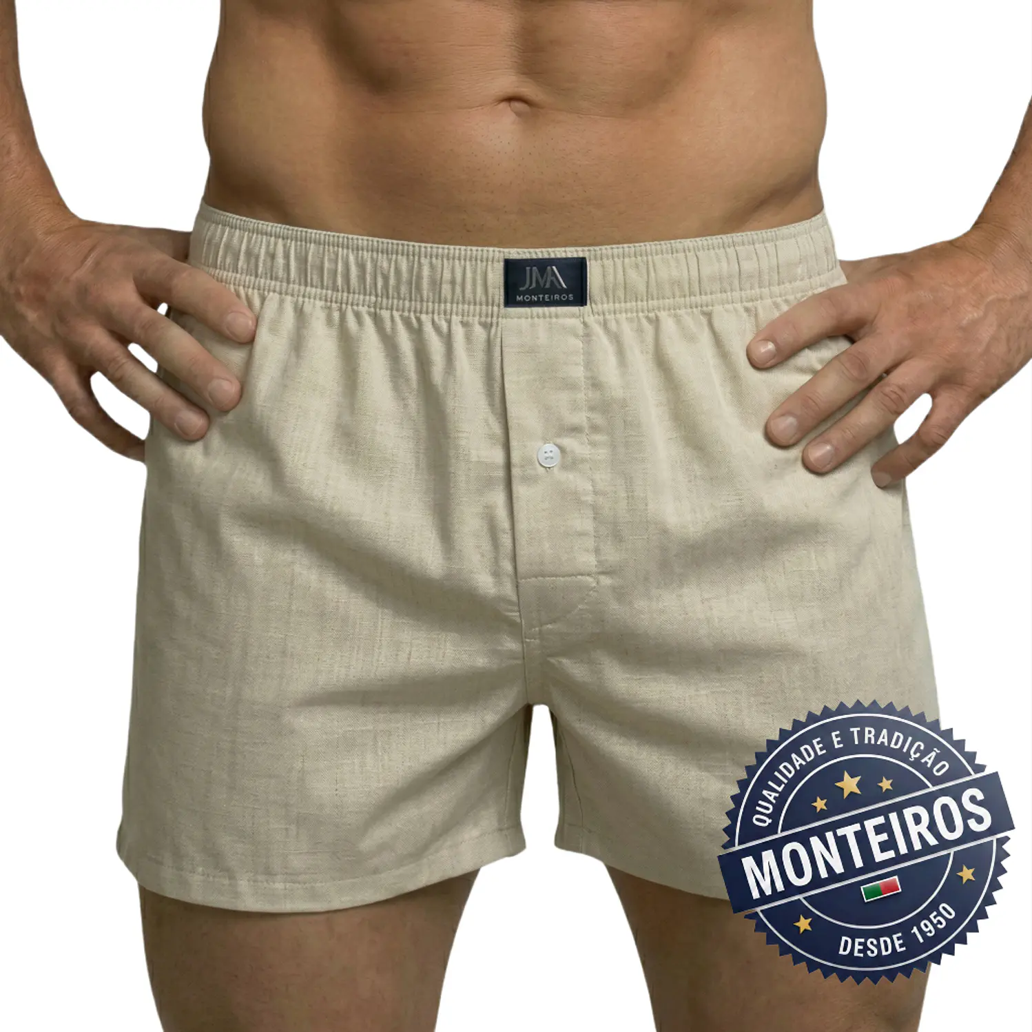 Boxer homem tecido com carcela 2