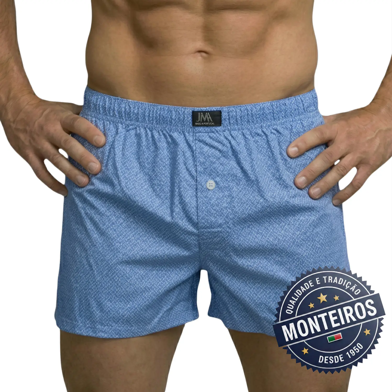 Boxer homem tecido com carcela 3