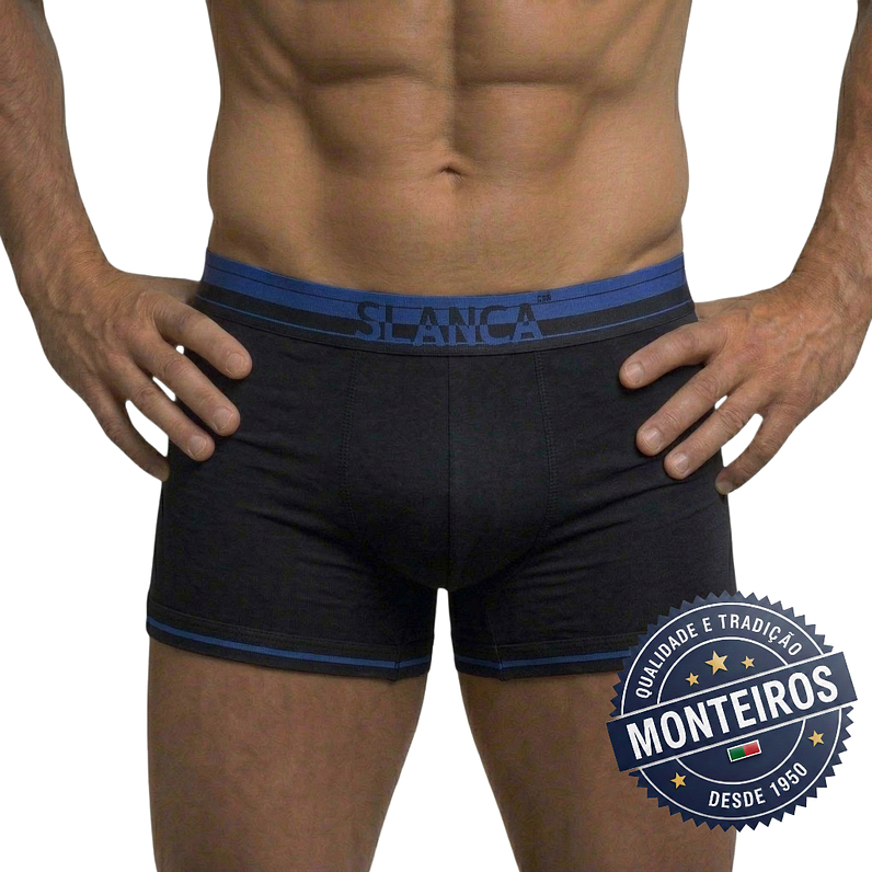 Boxer de Homem - com Risca - Microfibra SLANCA 500 4