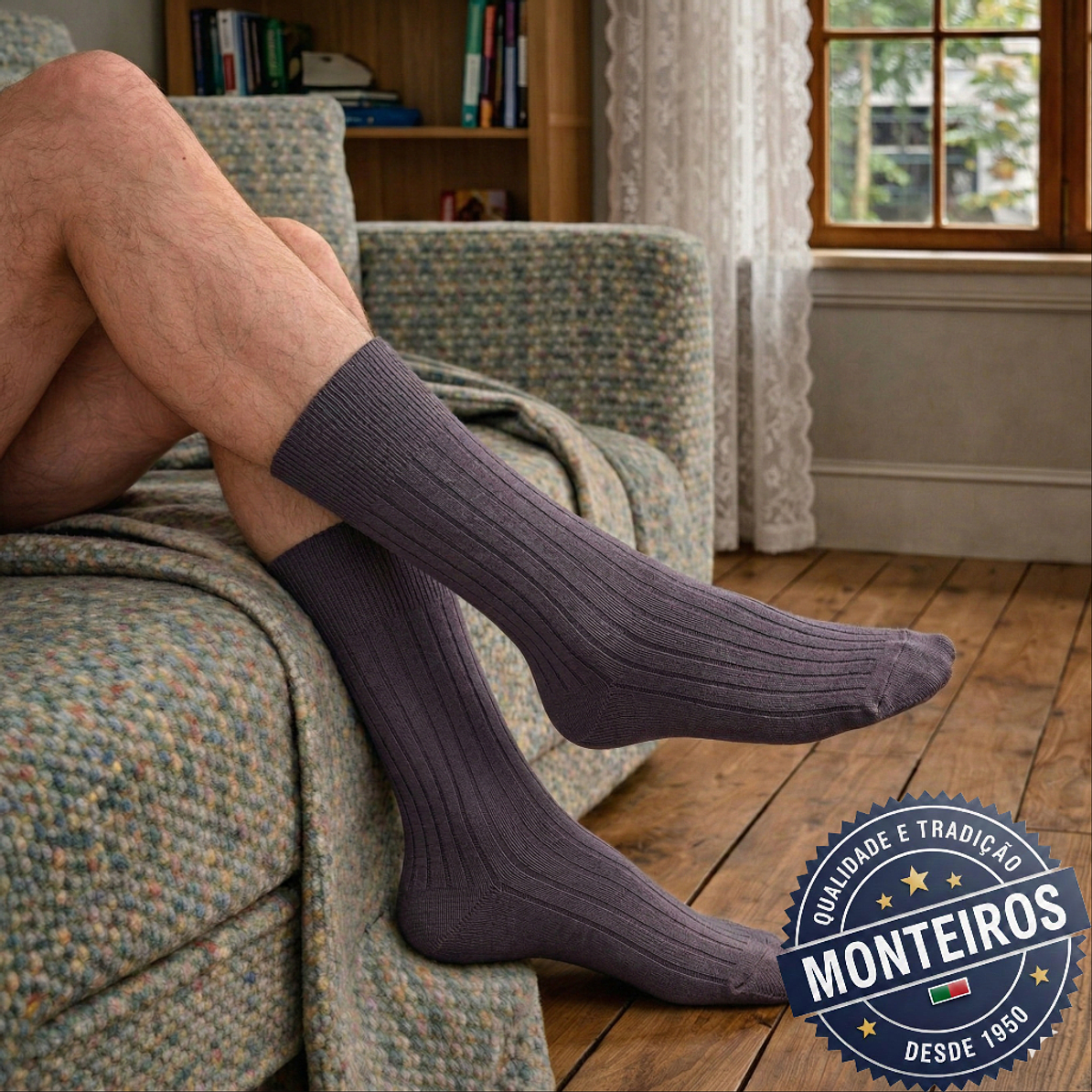 Peúgas de Homem - Caneladas - SR 701 6