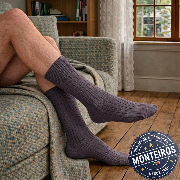 Peúgas de Homem - Caneladas - SR 701 6