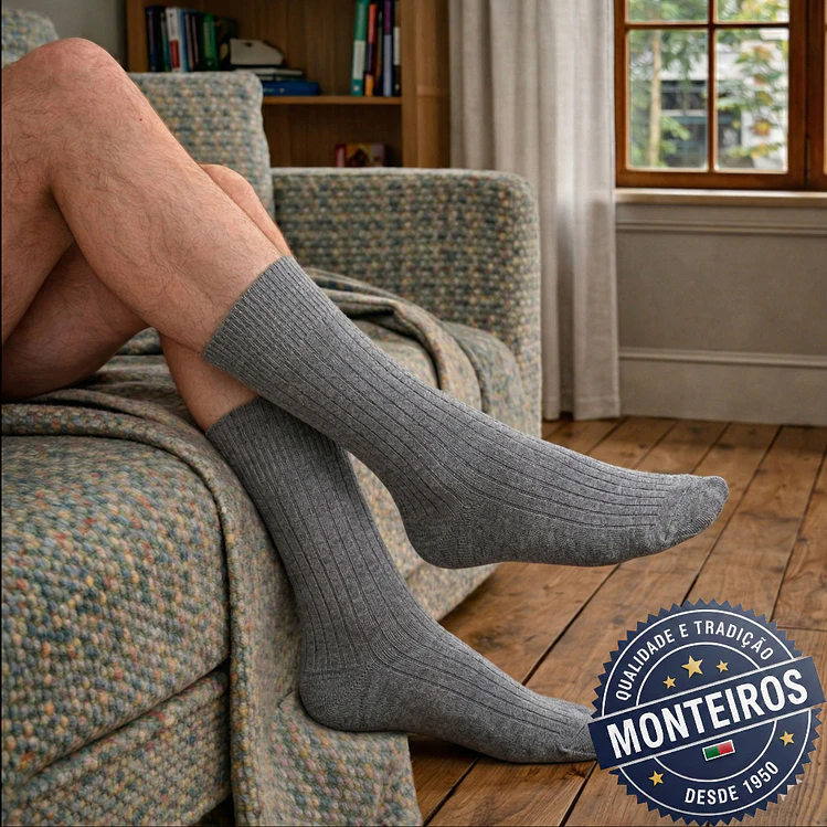 Peúgas de Homem - Caneladas - SR 701 4