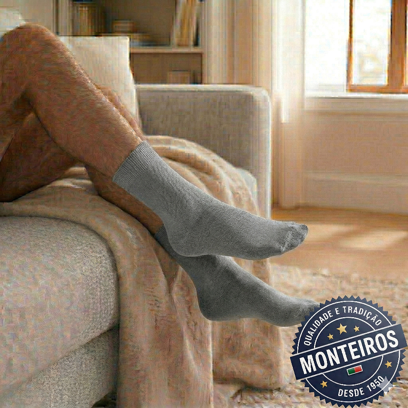 Peúgas de Homem - Lisas - Algodão do Egipto - SR 807 4