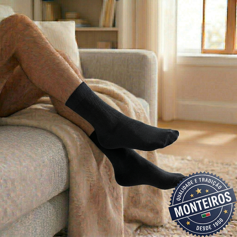 Peúgas de Homem - Lisas - Algodão do Egipto - SR 807 1