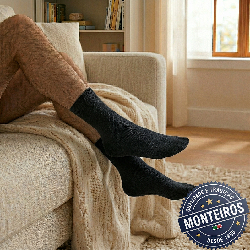 Peúgas de Homem - Lisas - Algodão do Egipto - SR 902 1