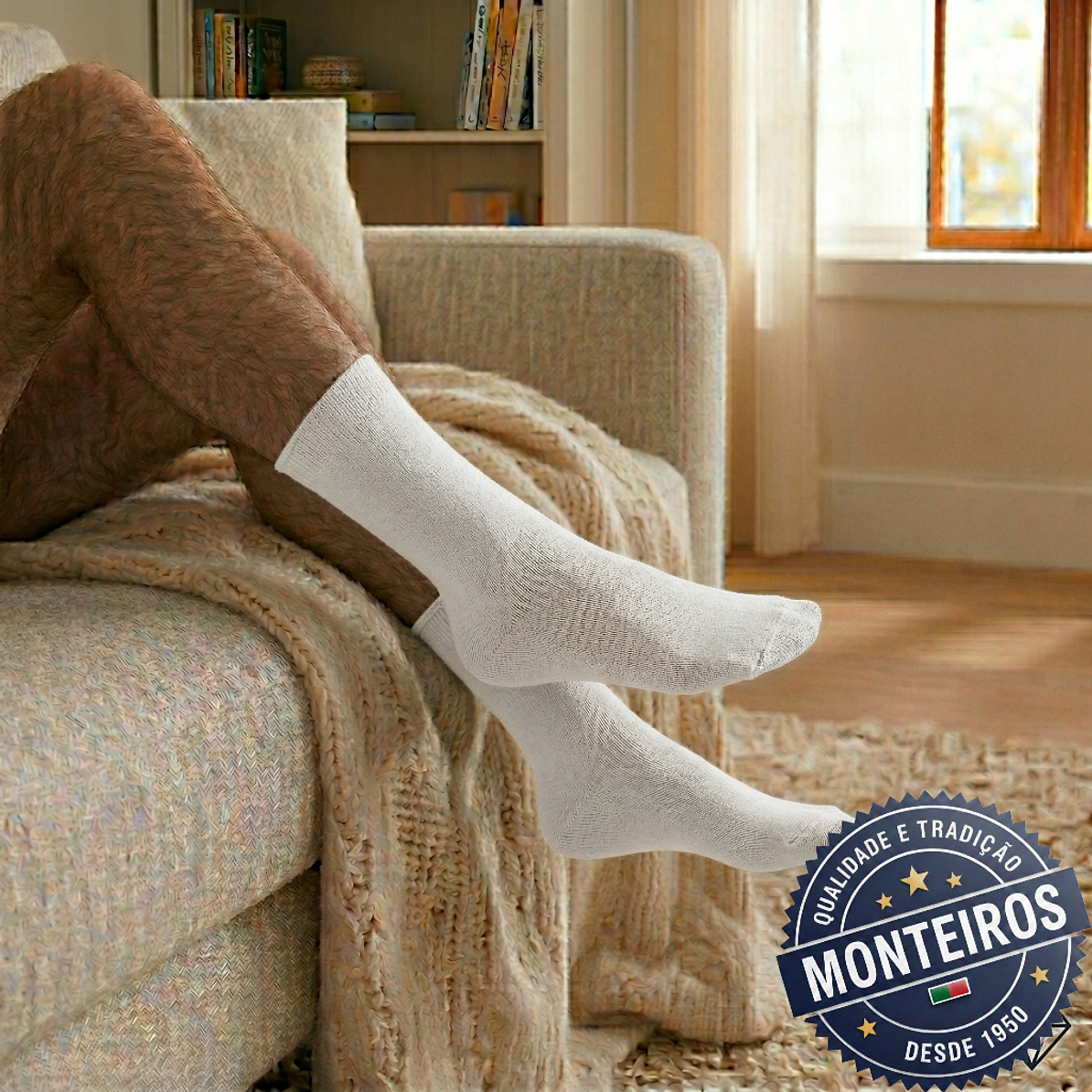 Peúgas de Homem - Lisas - Algodão do Egipto - SR 902 7