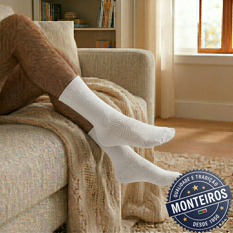 Peúgas de Homem - Lisas - Algodão do Egipto - SR 902 7