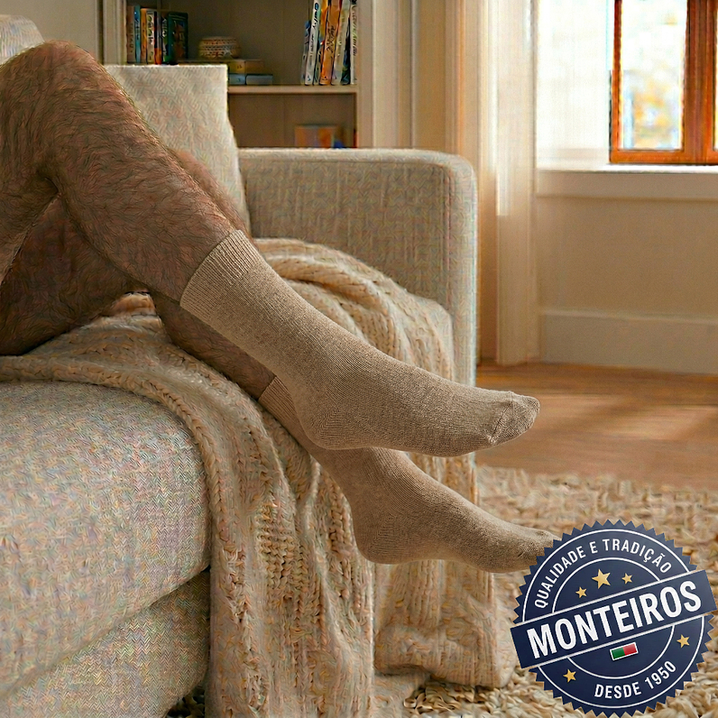 Peúgas de Homem - Lisas - Medicinais - Lambswool - SR 5055 3