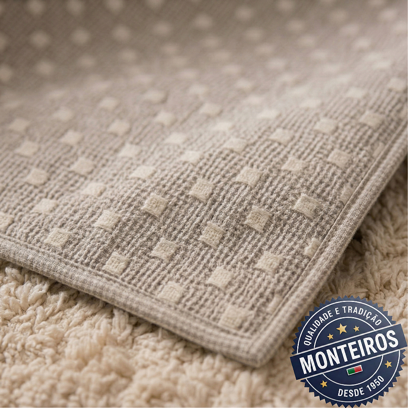 Colcha Trabalhada aos Quadrados - Casal e Solteiro - Cristina 4