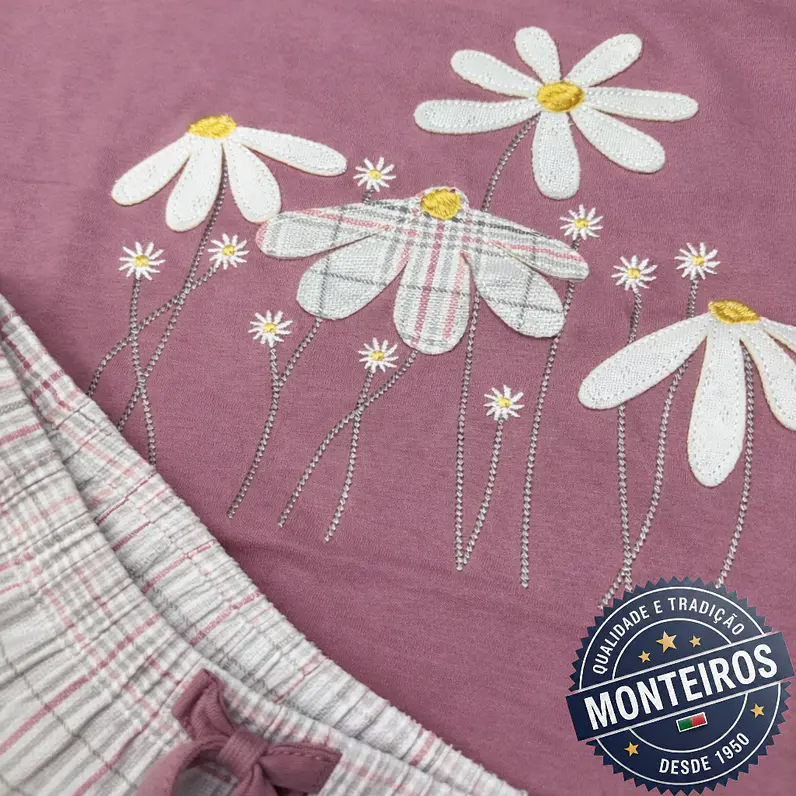 Pijama de Senhora de Meia Manga e Calção - SÓNIA MS3912 3