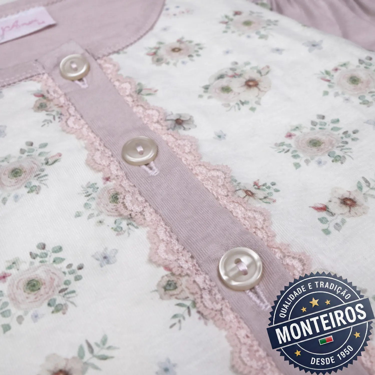Pijama senhora suave manga comprida e calça 6