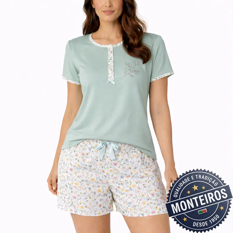 Pijama de Senhora de Meia Manga e Calção - AGOSTINNI PSISA33007 5