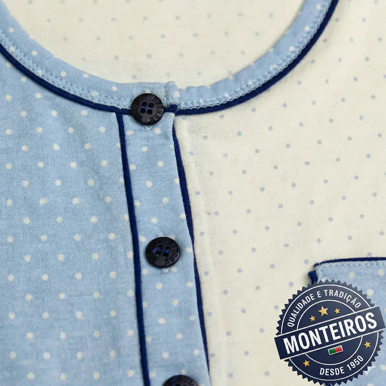 Pijama de Senhora de Meia Manga e Calção - DESANA 5011 3