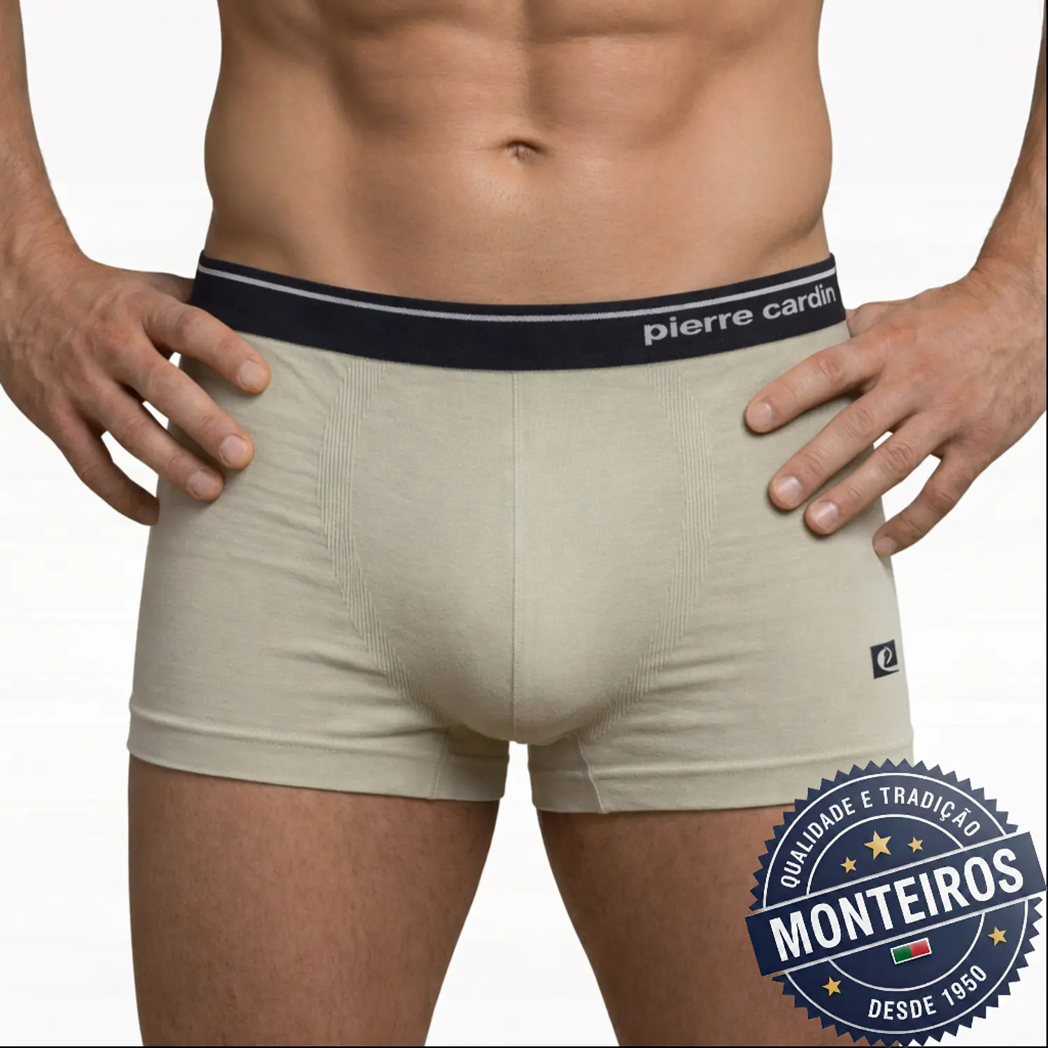 Boxer homem Pierre Cardin com elástico à vista 5