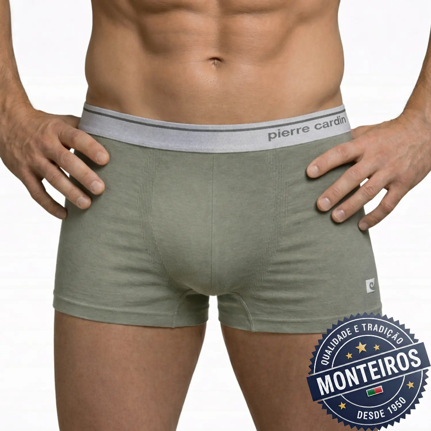 Boxer homem Pierre Cardin com elástico à vista 3