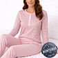 Pijama de Senhora de Manga e Calça - KARLUS 3515 - Thumbnail 1