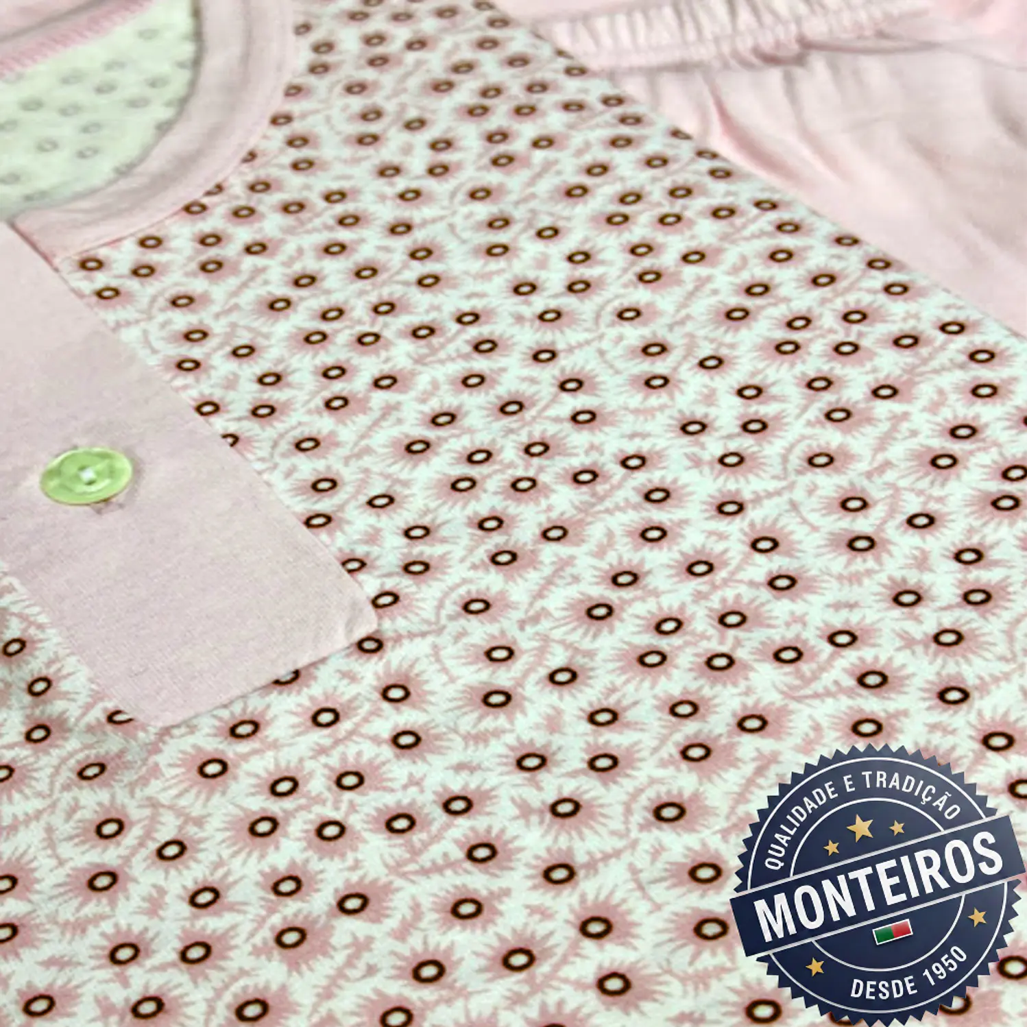 Pijama senhora básico manga comprida e calça 3