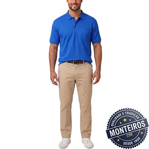 Polo de Homem Económico Lisos Monteiros