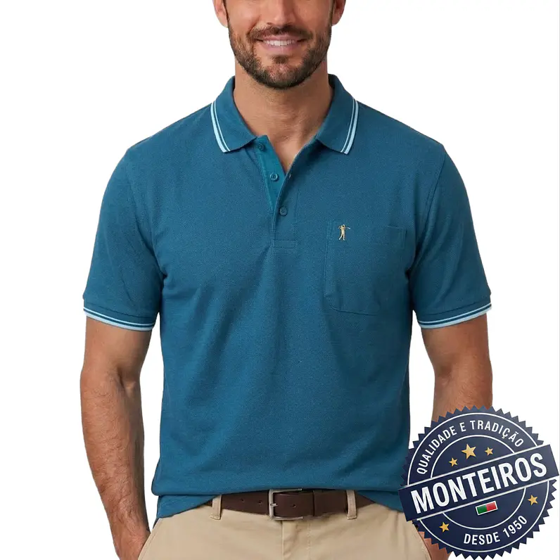 Polo de Homem Económico Lisos Monteiros 5