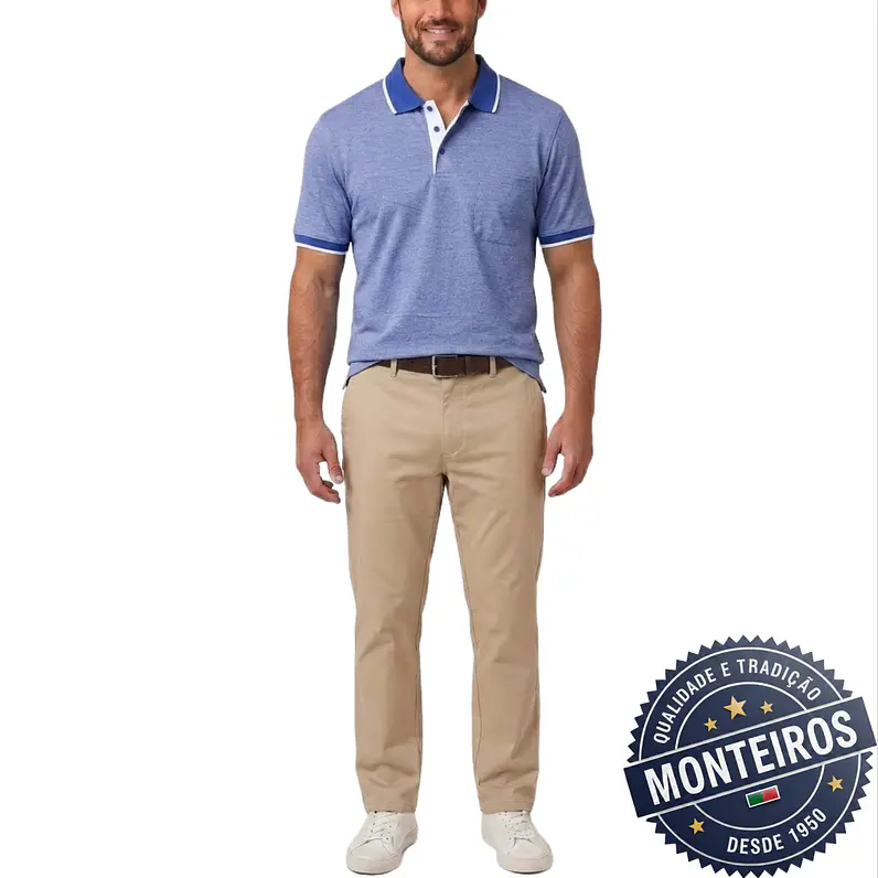 Polo de Homem Económico Lisos Monteiros 10