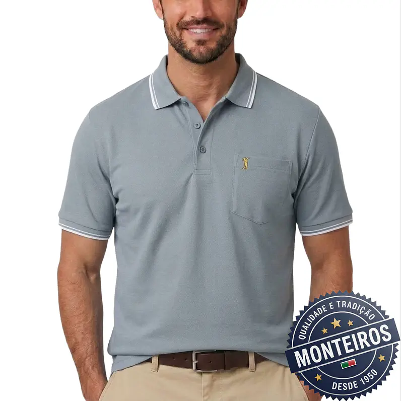 Polo de Homem Económico Lisos Monteiros 14