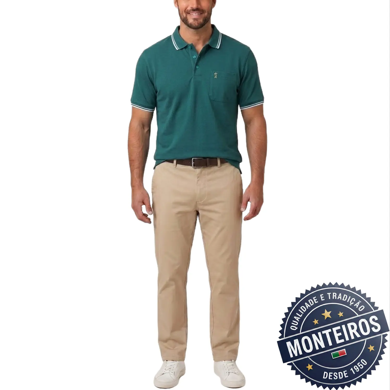 Polo de homem sconómico lisos Monteiros 16