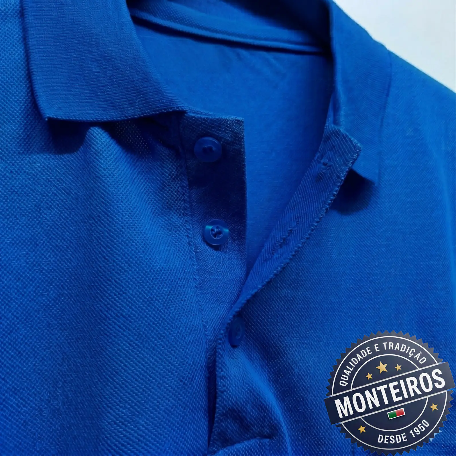 Polo de Homem Económico Lisos Monteiros 3