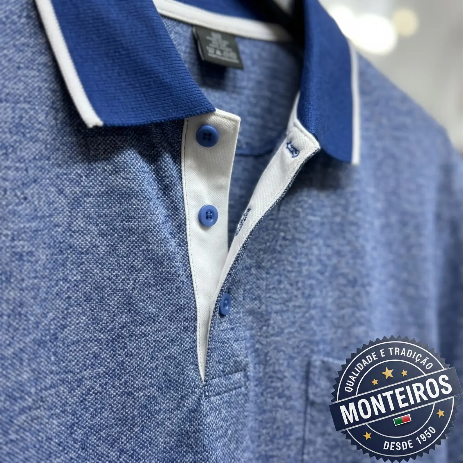 Polo de Homem Económico Lisos Monteiros 12