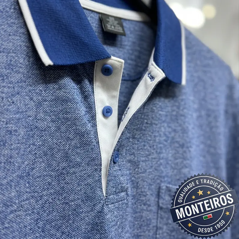 Polo de Homem Económico Lisos Monteiros 12