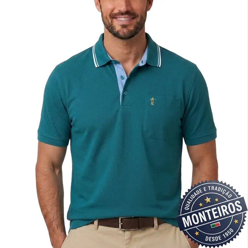Polo de Homem Económico Lisos Monteiros 17