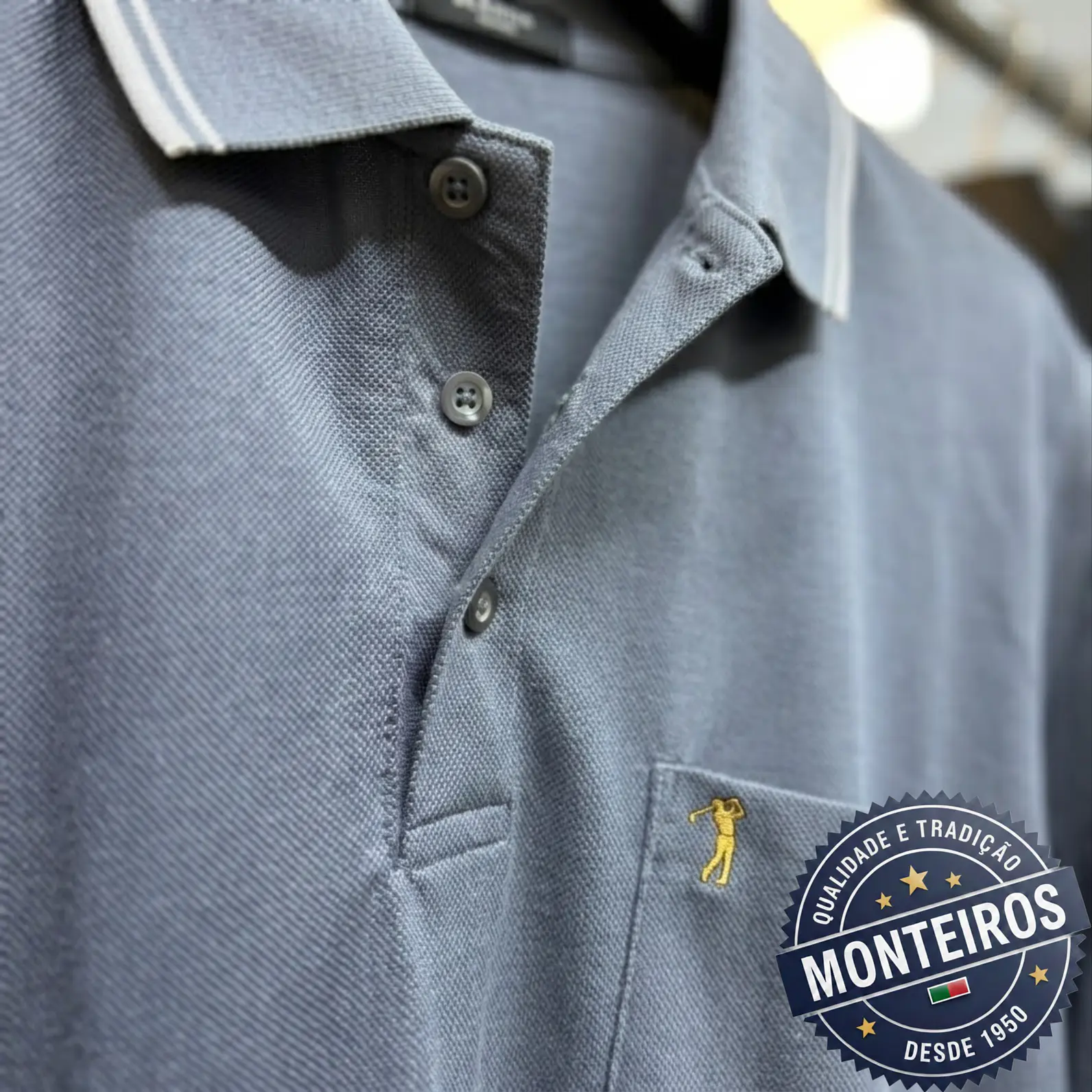 Polo de Homem Económico Lisos Monteiros 15