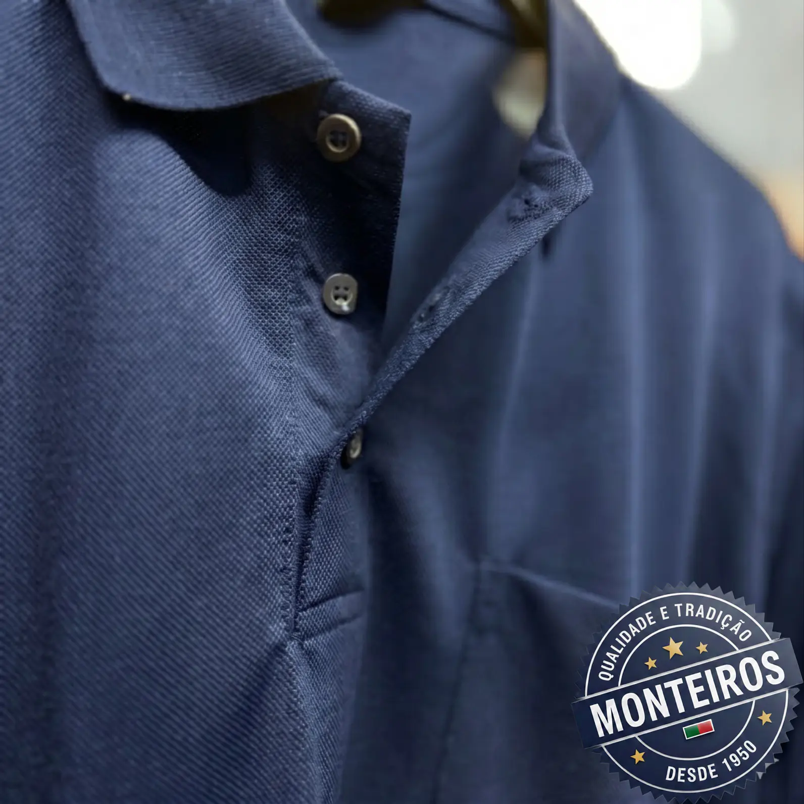 Polo de Homem Económico Lisos Monteiros 9