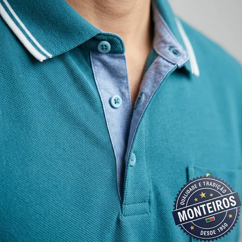 Polo de Homem Económico Lisos Monteiros 18