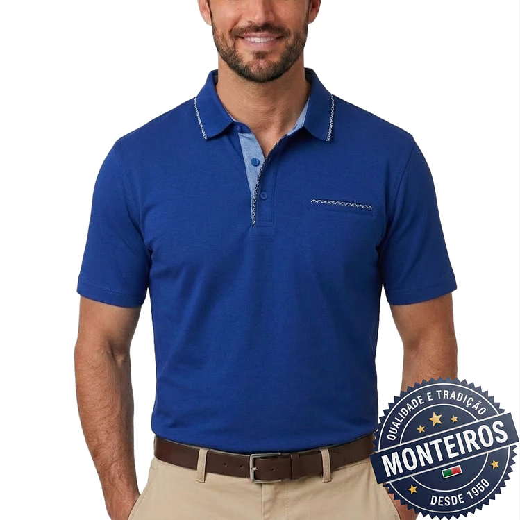 Polo de homem com detalhes Monteiros 8