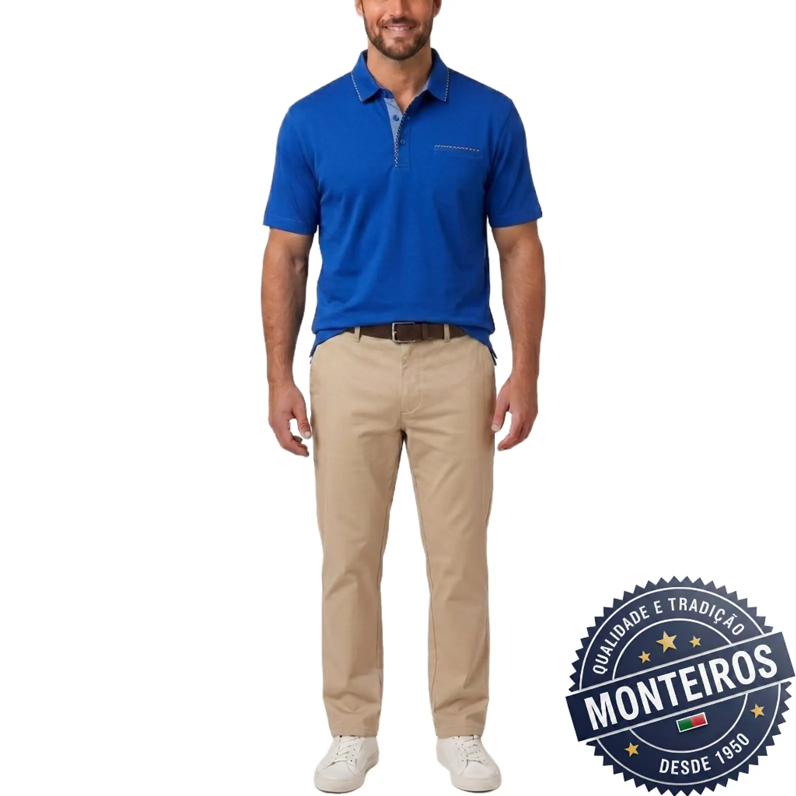 Polo de Homem com Detalhes Monteiros 7