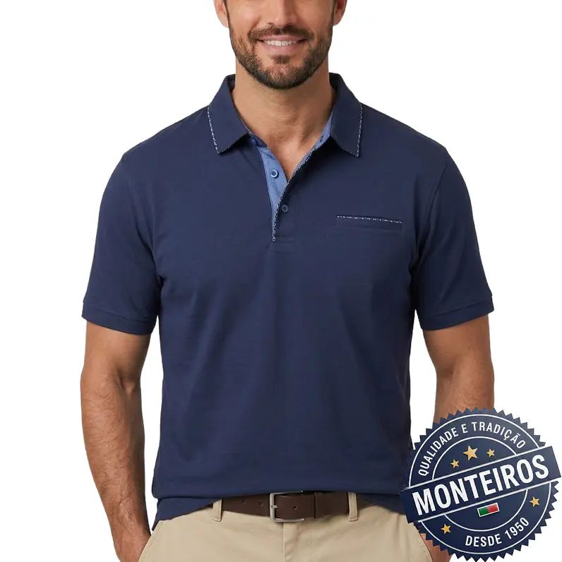 Polo de Homem com Detalhes Monteiros 2