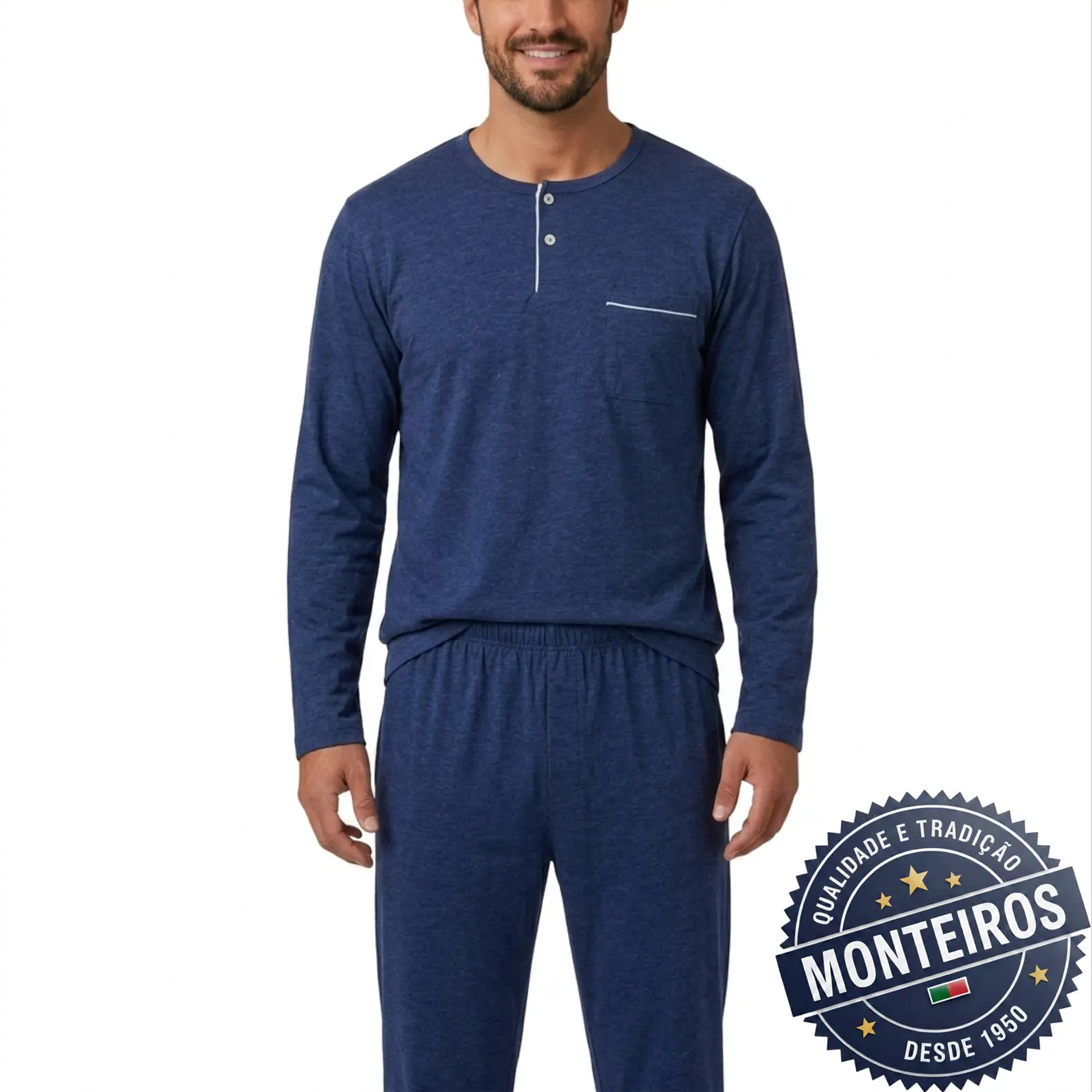 Pijama de Homem de Manga e Calça - SAMFER F201 8