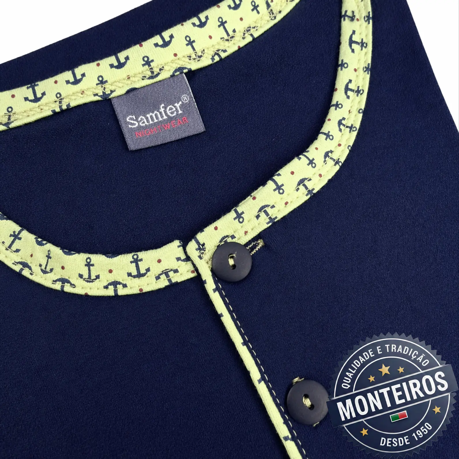 Pijama de Homem de Meia Manga e Calção- SAMFER S319 3