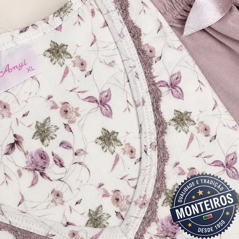 Pijama de Senhora de Meia Manga e Calção - AGOSTINNI PS48003 3
