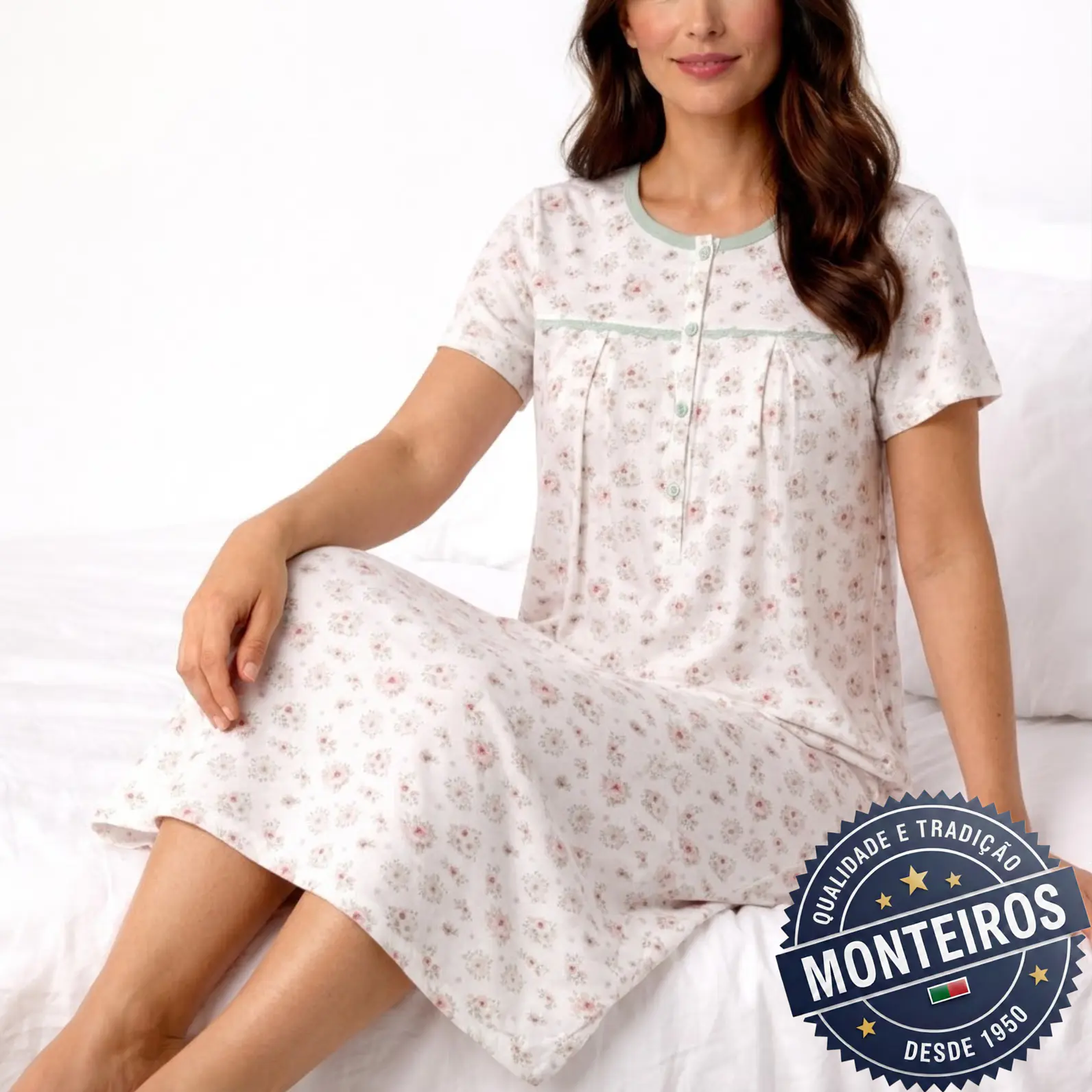 Camisa de Noite de Senhora de Meia Manga - AGOSTINNI CS48053 1