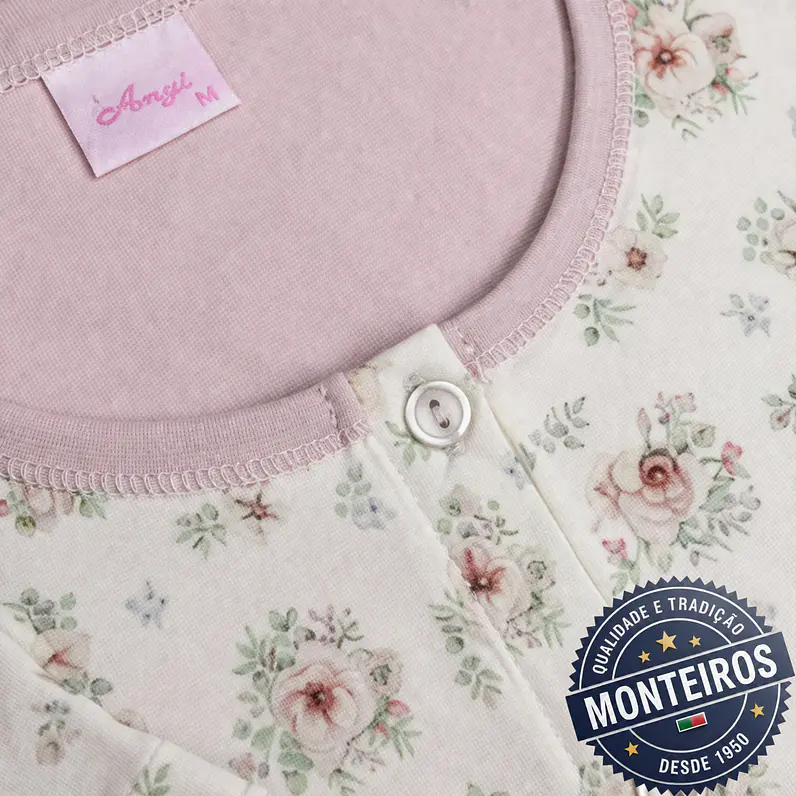 Camisa de Noite de Senhora de Meia Manga - AGOSTINNI CS48053 6