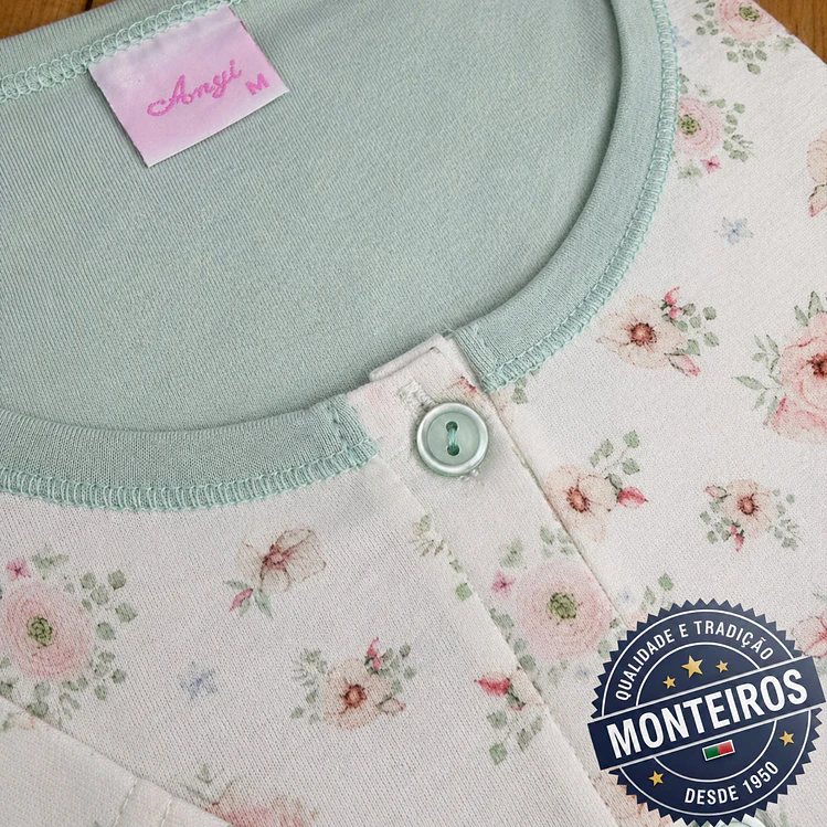 Camisa de noite de senhora meia manga 3