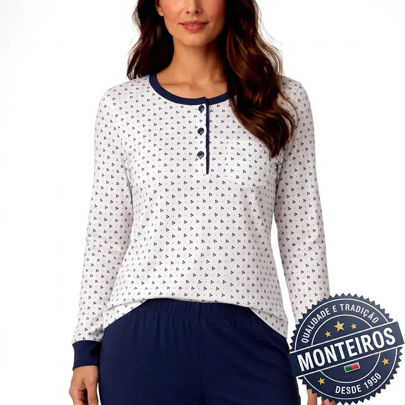 Pijama de Senhora de Manga e Calça - KARLUS 30026 2