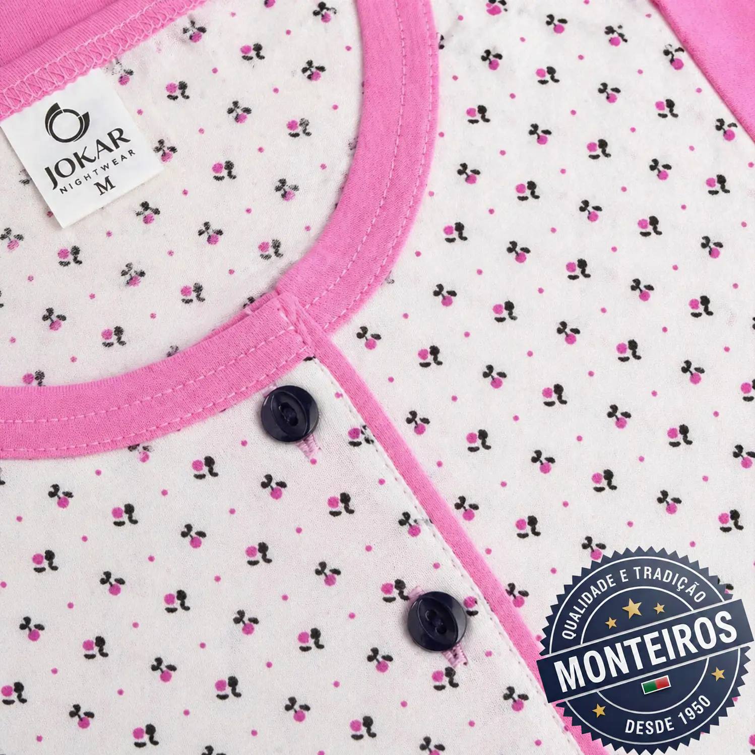 Pijama senhora básico manga comprida e calça 6