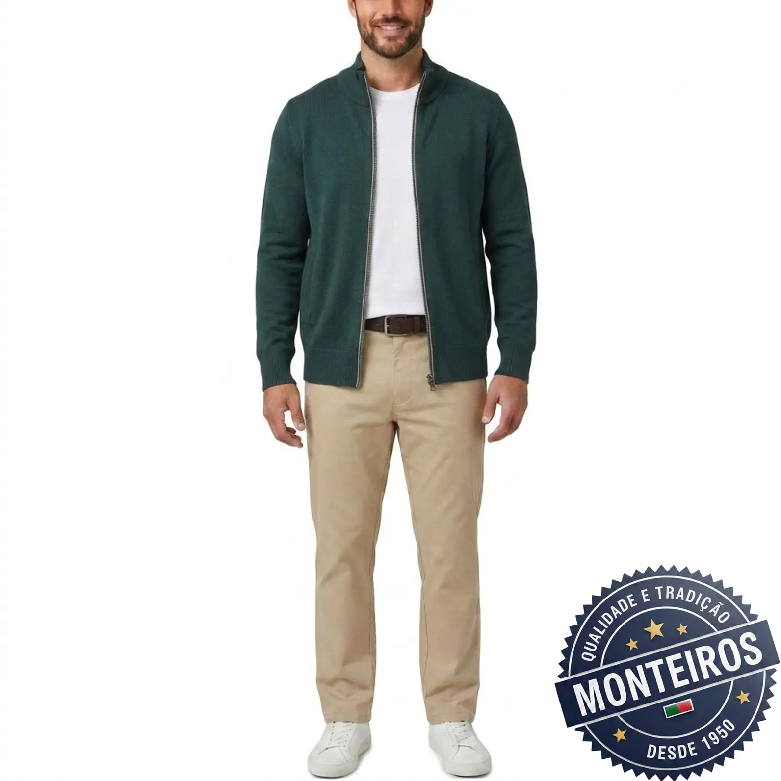 Casaco de Homem Liso com Fecho - SILFIDE R1013 1