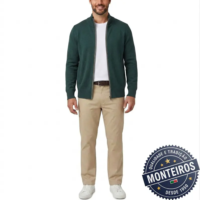 Casaco de Homem Liso com Fecho - SILFIDE R1013 1